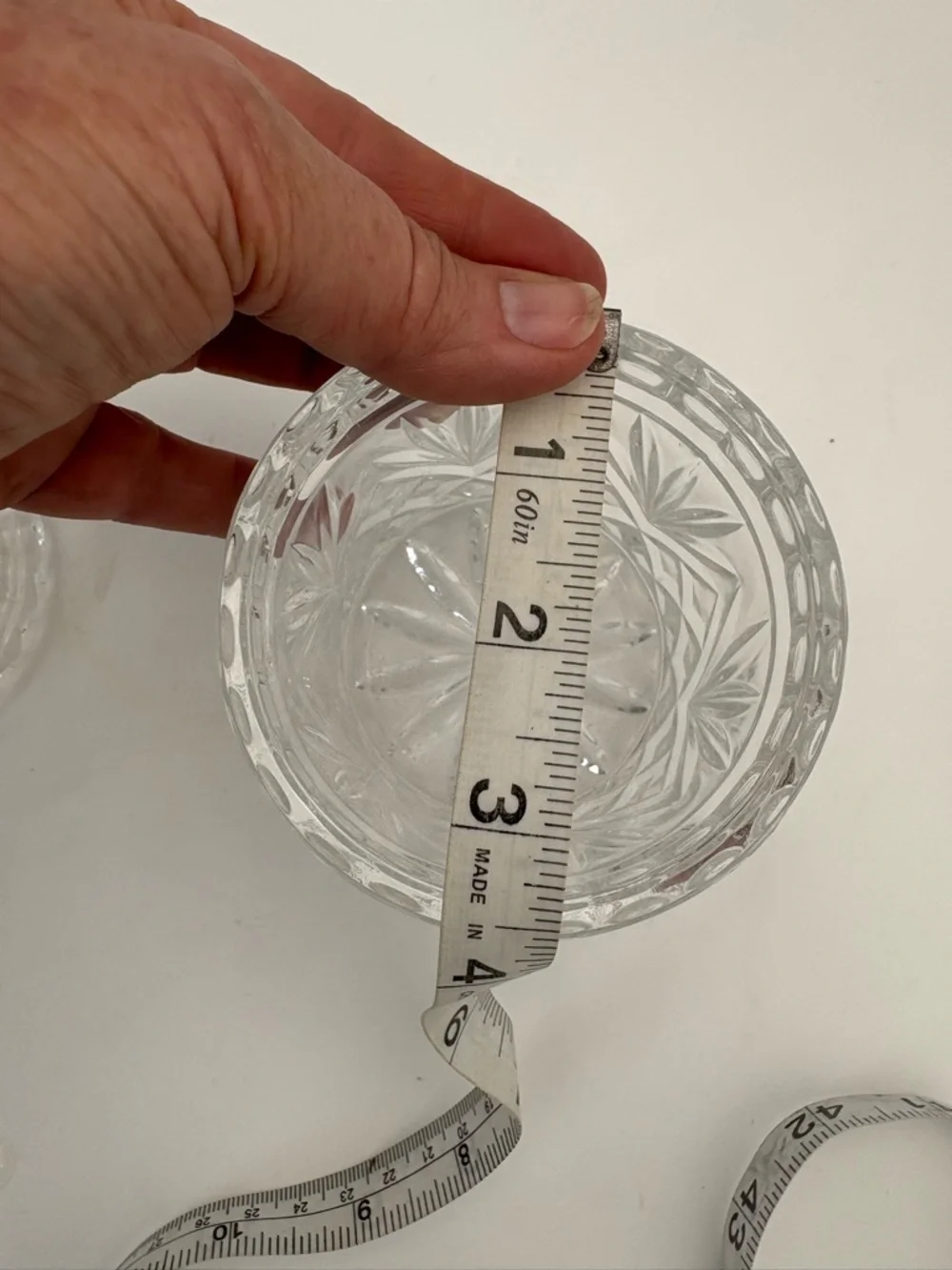Vintage Clear Small Biscuit Jar